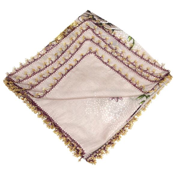 other Accessories - Tulbent Scarf Handmade Crochet Detailing NWOT